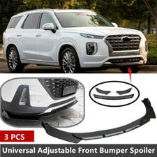 Add-on Universal Fit For 18-22 Hyundai Palisade Front Bumper Lip Spoiler Splitte