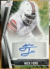2022 SAGE Low Series - Autographs Black #A-NF Nick Ford (AU, RC)