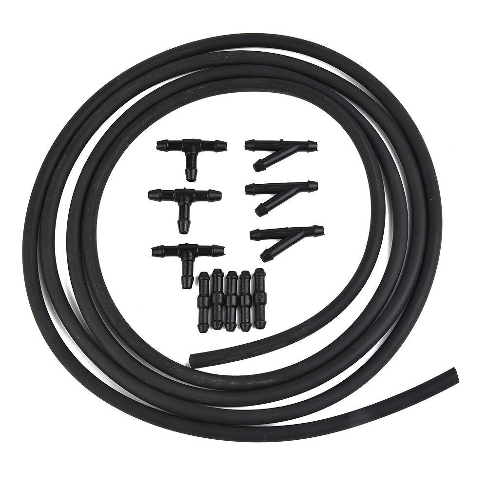 Complete Car Windshield Washer Hose Kit Includes Essential Connectors and Hose