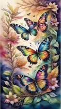 Butterfly Diamond Painting Kits for Adults-Diamond Art Kits Full Drill,Butterfly