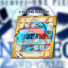 Playmat TCG - 2 Players ALL SAGA One Piece Card Game
