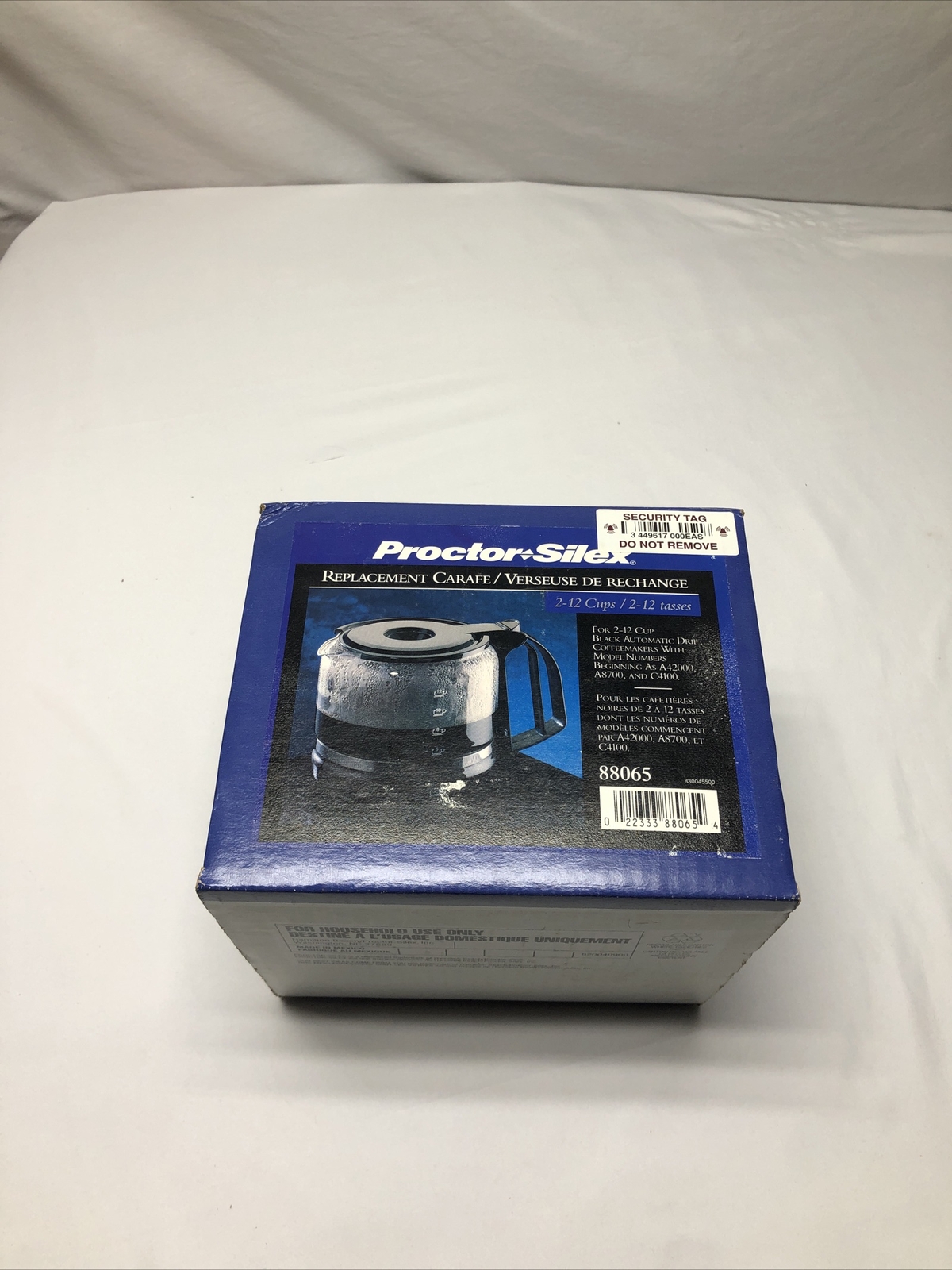 Proctor-Silex 2-12 Cups Replacement Carafe Coffee Pot #88065 