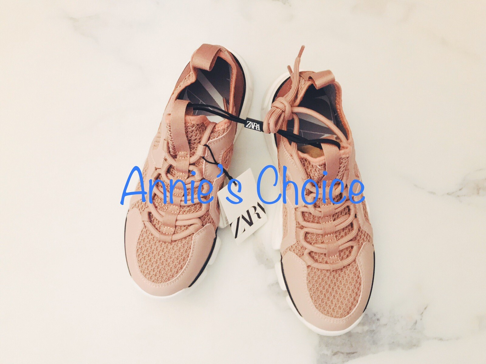 zara pink sneakers