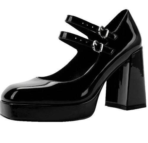 BED STU BrownChunky Heel Platform Leather Oxford Gothic Emo  display picture 1