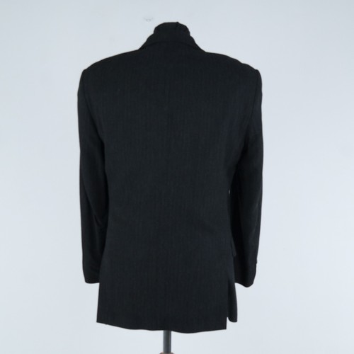 Mens Black Sport Coat 38S US Size ANGELO LITRICO Striped Blazer Jacket - Picture 5 of 11