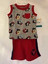 Mickey Mouse Disney Baby Boys 2-Piece Tank Top  Shorts Set NB  0-3 mo