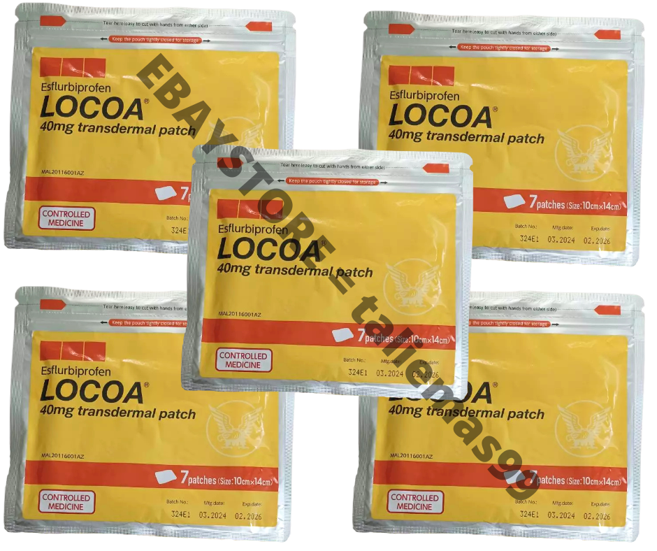 Loco Plaster 5Pack ( 35 Patches ) LOCOA 40mg Transdermal Joint Pain Relief | eBay
