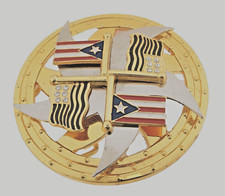 Puerto Rico USA Flag Belt Buckle Vintage Spinner Puertorrique as Puertorrique os