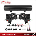Dual 480 Black Air Compressors + 5 Gallon Tank Air Ride Bag Suspension