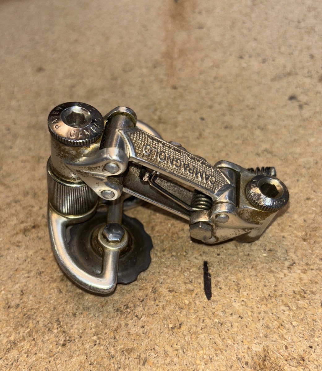 Dérailleur Arrière Vélo Vintage Dérailleur Arrière Vintage Campagnolo Nuovo Record (Patent 74) - Occasion Fonctionnel Remontoir Montre Automatique