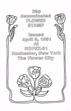 USPS First Day Ceremony Program #2524 Flower Tulip ROPEX-91 1991