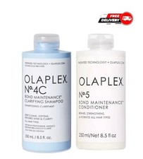 OLAPLEX Clarifying Shampoo Bundle No.4C & No.5 Conditioner 250ml Set - UK