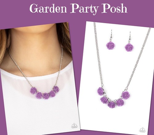 Purple Necklace \u0026 Earrings 