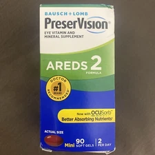 Bausch & Lomb PreserVision AB69790 Eye Vitamin and Mineral Supplement - 90...