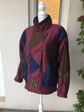 Vintage Lavon Track Jacket 80s 90s Blue Shimmer Geometric