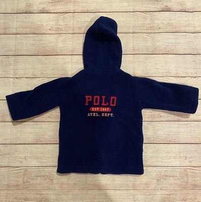 ジャケット・アウター 1990's Polo by Ralph Lauren 3B jacket M RALPH LAUREN Vintage 90s SZ S/M 3-12M DARK BLUE ZIP-UP KIDS Jacket
