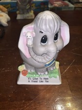 1979 Russ Berrie Elephant Mouse Have A Friend Like You Ceramic Figurine 5