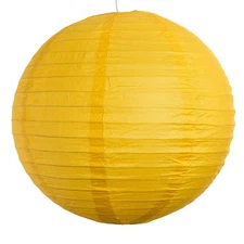 (Set of 3)  Yellow Paper Party Wedding Lanterns - 12", 16" and 20" sizes