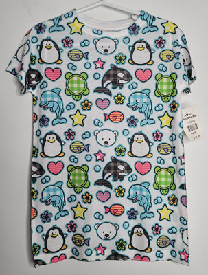 SeaWorld Park Whale Orca Sea Animals Kids Shirt Medium NEW $22 Cute Short Sleeve