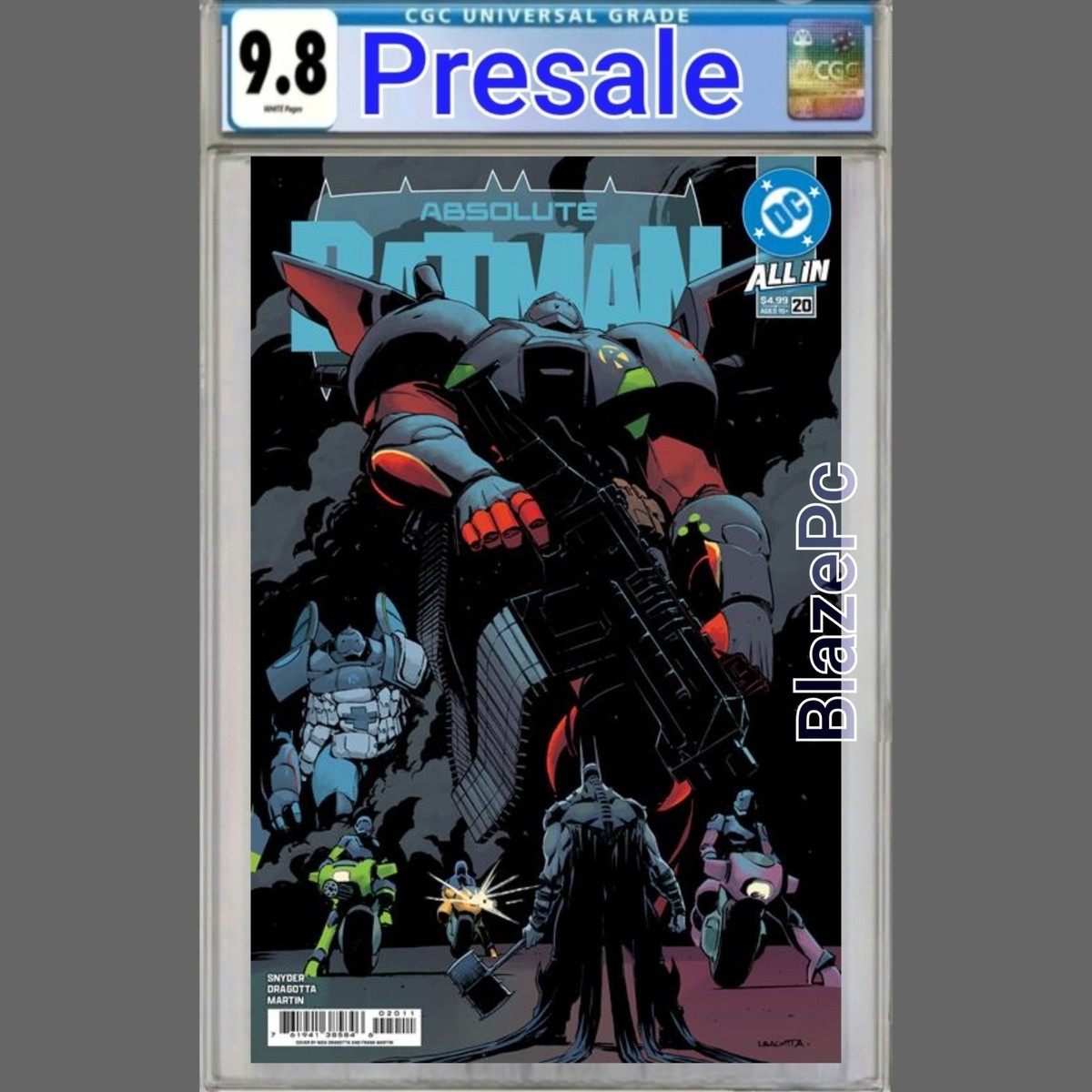 Absolute Batman #20 CGC 9.8 1st Print Cover A Nick Dragotta Robin