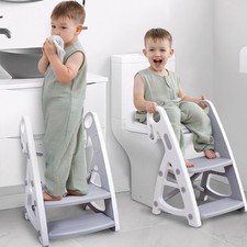 Potty Training Seat, 2-in-1 Toddler Toilet Seat with Step Stool, Ultra-Stable...