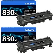 2PK TN830XL Toner Cartridge for Brother TN830 XL DCP-L2647DW HL-L2405W L2460DW