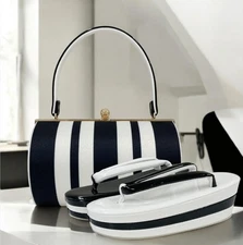[High Quality] Kimono accessory Zori & Bag Set/Monotone/ladies/Direct from Japan