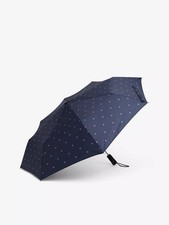 Tommy Hilfiger Flag Exclusive Umbrella Navy Blue Monogram 12  New w/o Tags