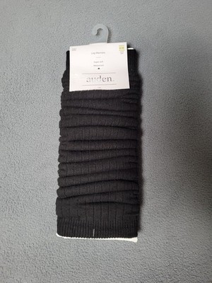 Auden Womens Super Soft Ribbed Knit Leg Warmers 1 Pair Size 4-10