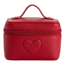 LC Lauren Conrad Red Top Handle Coin Pouch With Heart Design 71609530