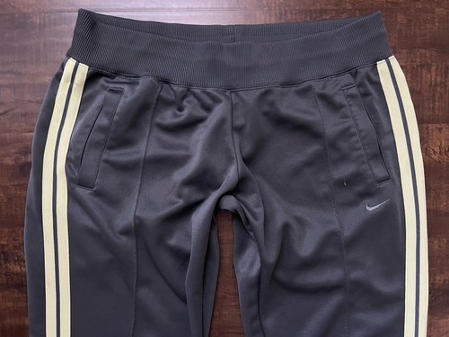 NIKE Women’s Vintage RETRO Pants Straight Leg Training Low Rise Athleisure sz L - Picture 2 of 6