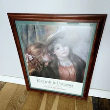 Kimbell Art Museum Renoir To Picasso Promo Poster 2000 Framed 32" x 25"
