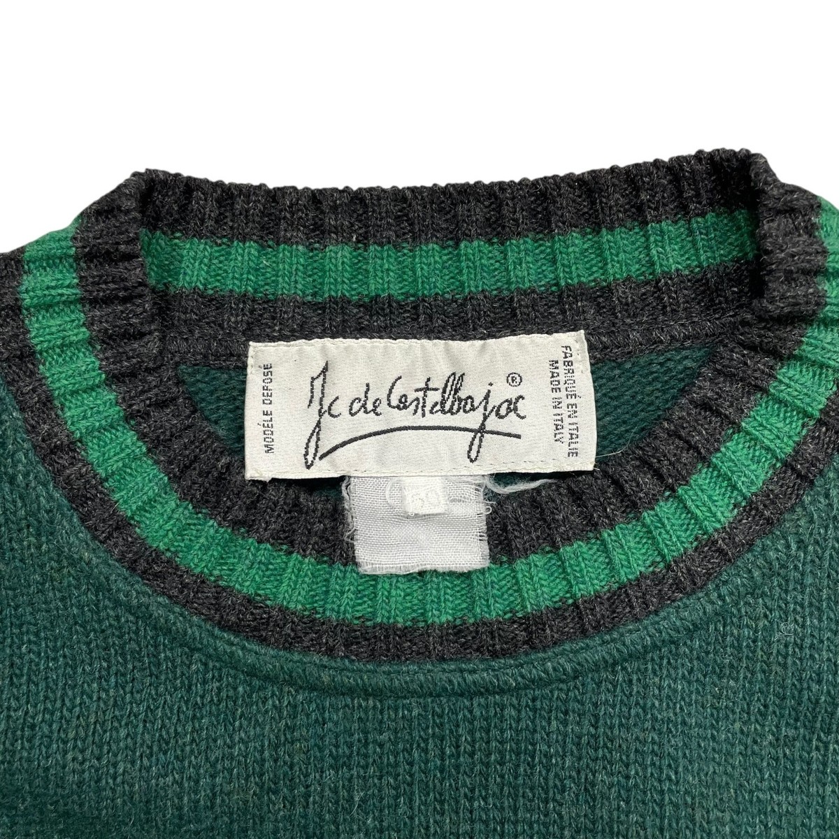 VTG 90s JC DE CASTELBAJAC PINK PANTHER WOOL BLEND KNIT SWEATER 