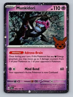 2024 Pokemon Trick or Trade Cosmos Holo - #095/167 Munkidori.