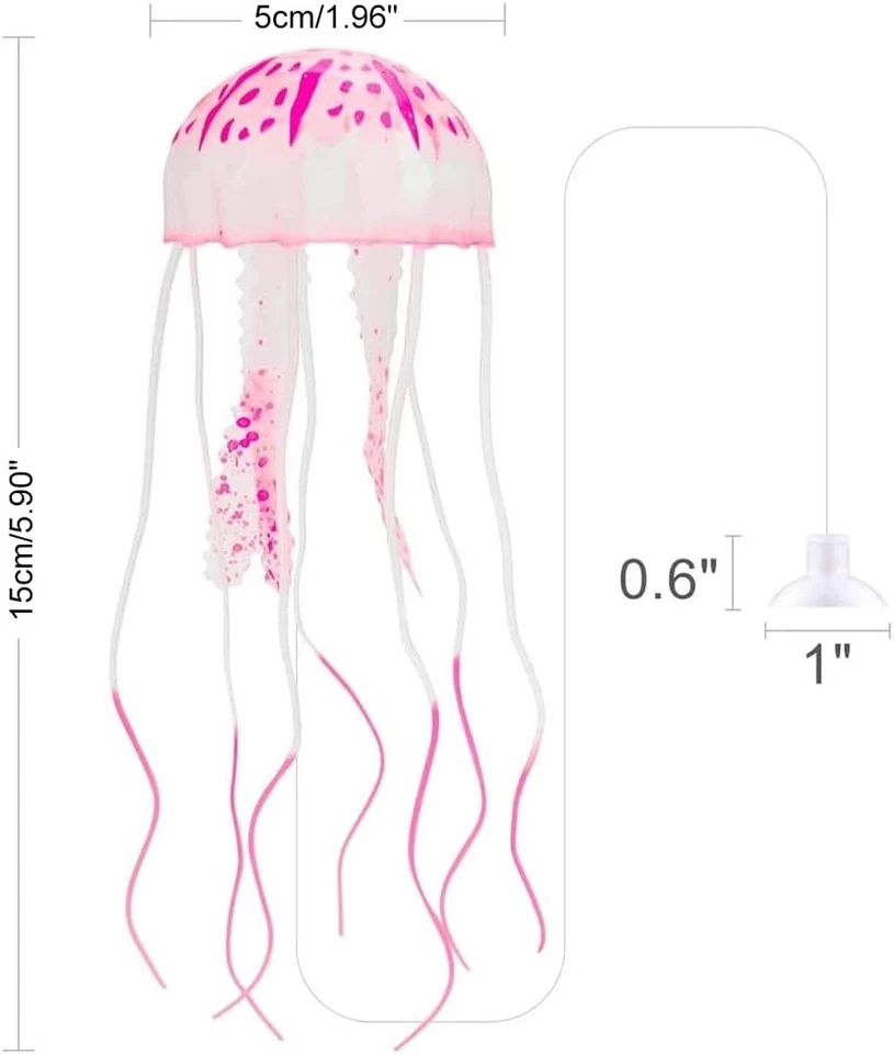 Aquarium Dekoration Leuchtende Künstliche Quallen Glühende Aqua Ornaments - Bild 2 von 4