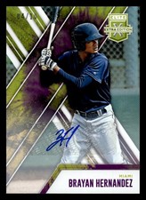 2017 Panini Elite Extra Edition #108 Brayan Hernandez Autographs Tie-Dye #/10
