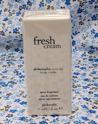 NIB Philosophy Fresh Cream Travel Size Eau de Toilette Spray .5 oz 15 ml