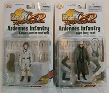 (2) The Ultimate Soldier XD 1:18 scale Ardennes Infantry