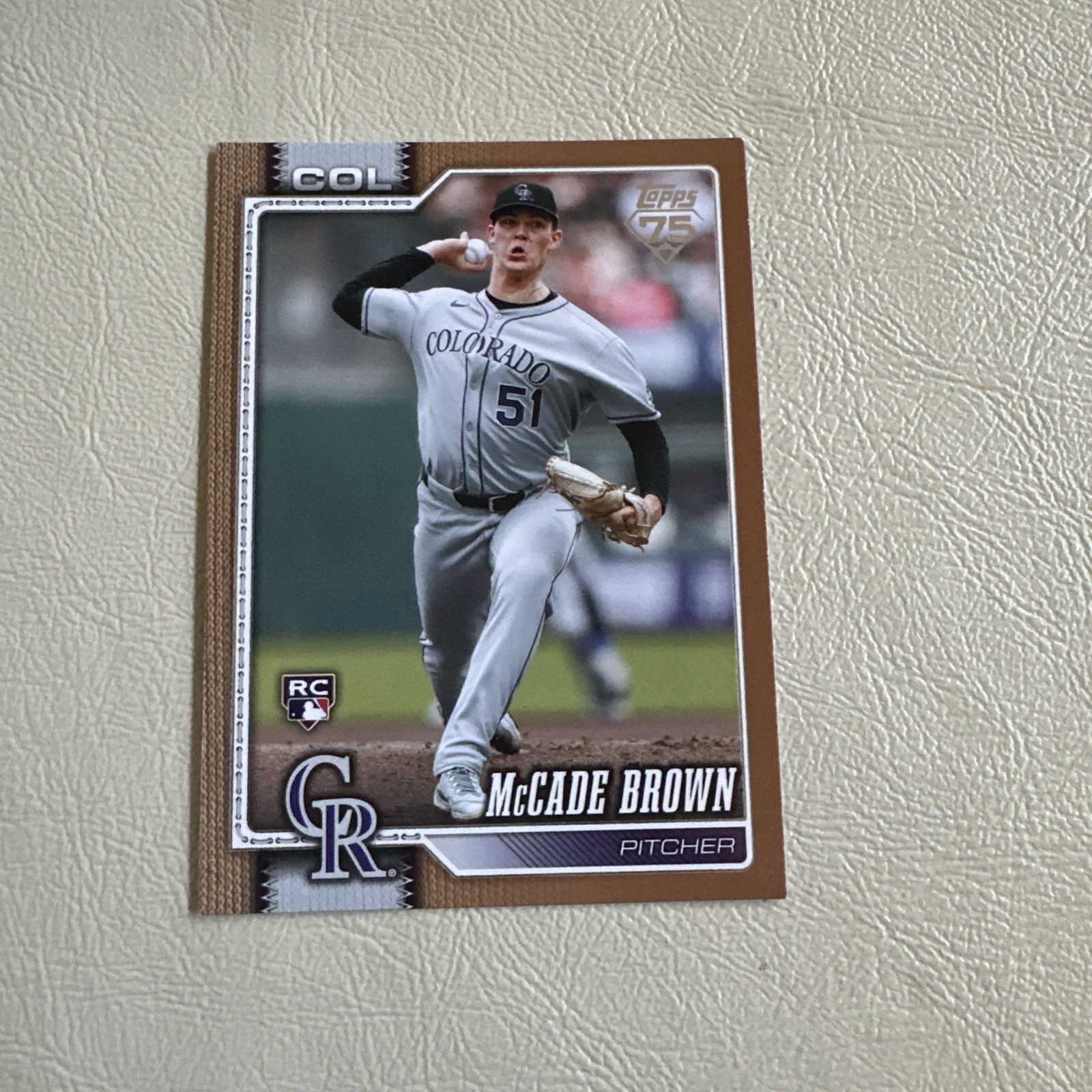 McCade Brown 2026 Topps Series 2 #595 Gold Rookie RC /2026
