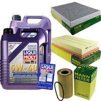 Mann Inspektionspaket 10L Liqui Moly 5W-40 FüR Porsche Cayenne S 4.5 Turbo