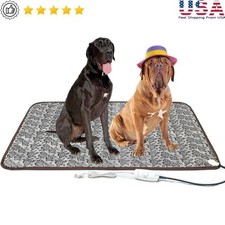 Pet Heating Pad for Dog Cat  Puppies Electric Heated Bed Mat  Blanket 47X30 in