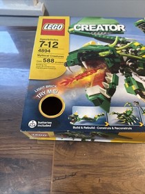 LEGO Creator 4894 Mythical Creatures Dragon Monster Animal Light-Up Brick New