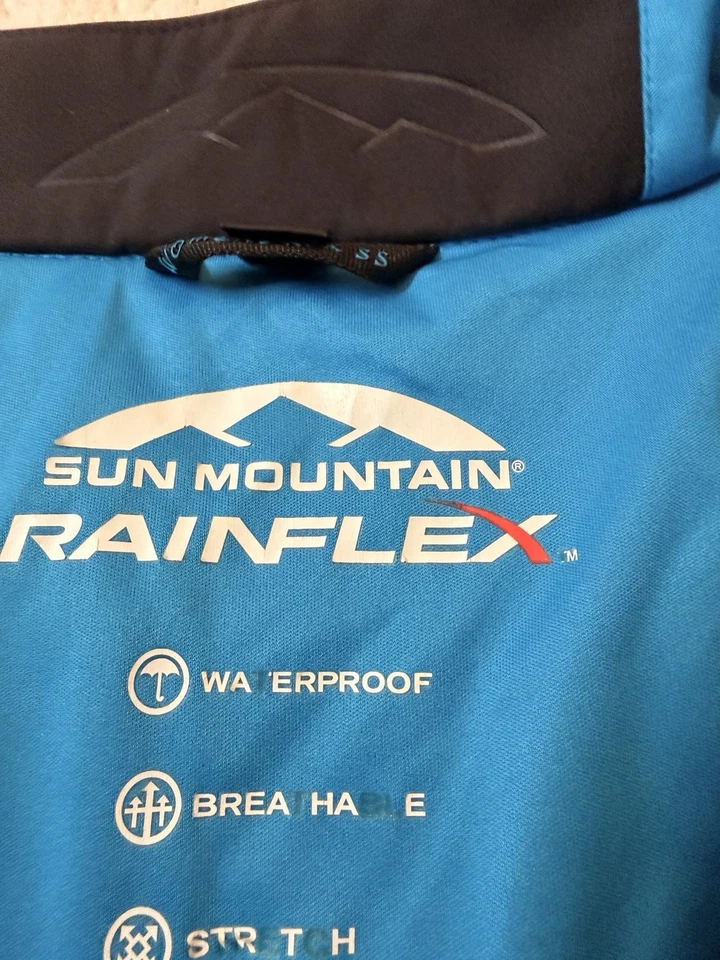 Sun Mountain RAINFLEX 女式防水弹力高尔夫套衫夹克 XL.H17 — 第 3/4 张图片