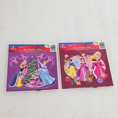 Disney Princess Mini Window Cling Christmas Cinderella Snow White Belle Vintage