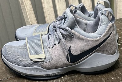 Nike Men's PG 1 Glacier Gray Size 8.5 Paul George Sneakers No Size Tag Inside