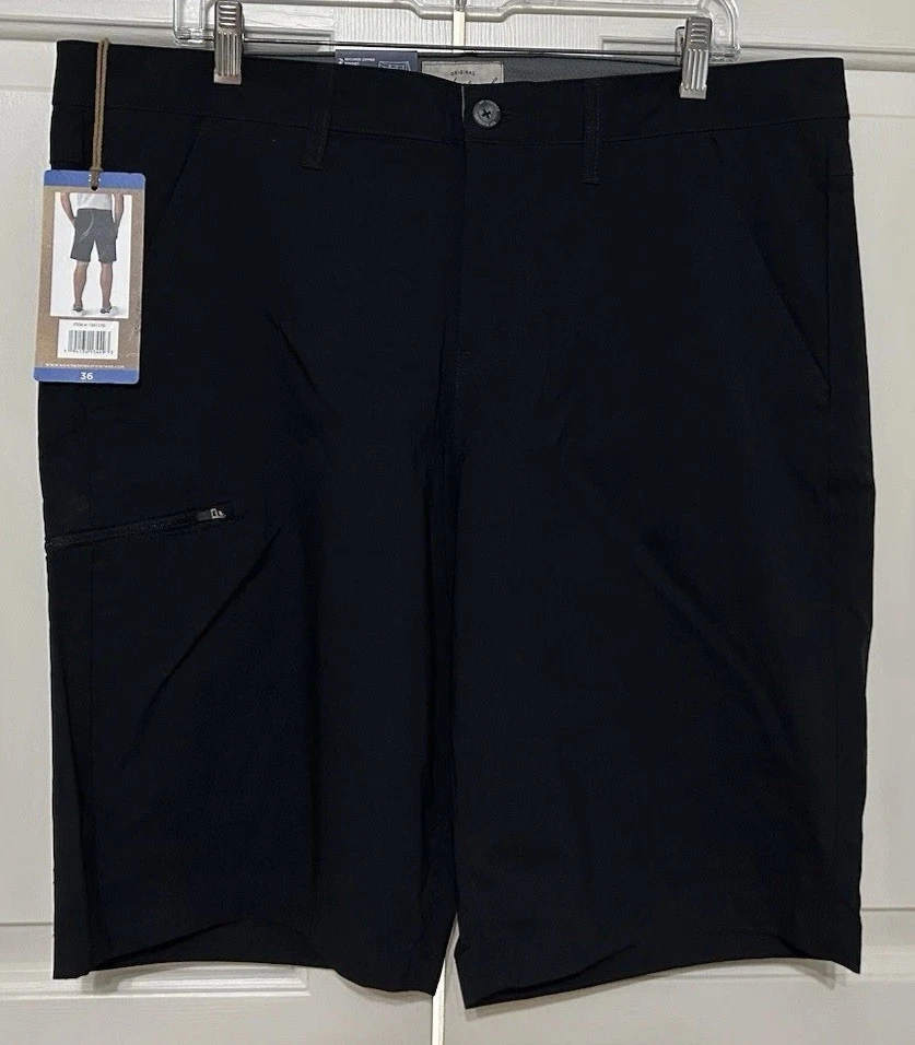 NWT Weatherproof Vintage black size 36 Trail Shorts quick dry men's