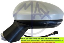 SPECCHIO SPECCHIETTO RETROVISORE ELETTRICO SX PER RENAULT CLIO V 2019 IN POI