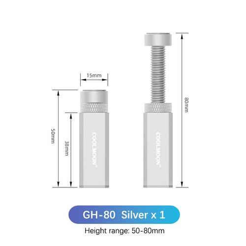 50-120mm Graphics Card Holder Video Card Holder Vertical Bracket Aluminum Alloy - Photo 15/17