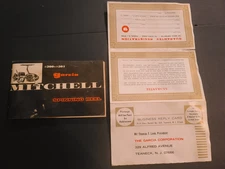 VTG GARCIA MITCHELL #300 #301 SPINNING REEL INSTRUCTION MANUAL & Warranty Card