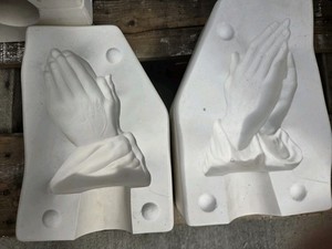Provincial Mold P1053 MPN P1053 Plaster Slip Casting Mold Praying Hands